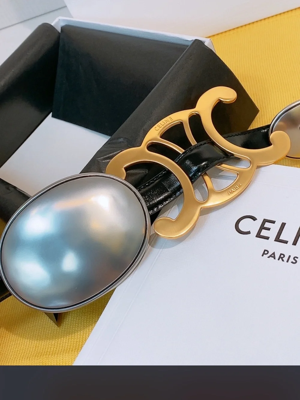 Celine. Arc de Triomphe. Multiple Hardware Interchangeable Belt